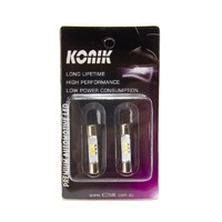 KONIK 29mm Festoon LED 6000K White Light Bulbs