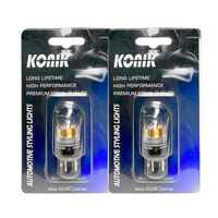 KONIK LED W21/5W T20 7443 6000K White Bulbs for Toyota Hiace Hilux Honda HR-V