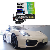 KONIK K300 H7 +300% 6000K White LED Low Beam Headlight Kit for Porsche Boxster Cayman 981 987