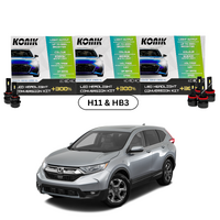 2017-2021 Honda RW CR-V LED H11 HB3 H11 Low High Beam Fog Light Headlight Upgrade Kit