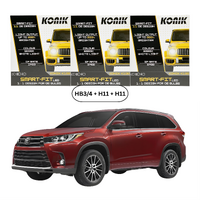 2017-2020 Toyota Kluger KONIK LED Upgrade Kit H11 HB3 H11 for Low Beam High Beam Fog Light 