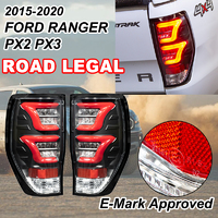 (ROAD LEGAL) Noxsolis Black LED Tail Light Lamp ADR for Ford Ranger PX2 PX3 WILDTRAK RAPTOR
