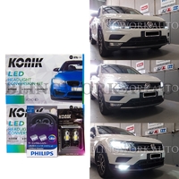 KONIK LED H7 H11 PW24W 6000K DRL Headlight Fog Light for 2017 Volkswagen Tiguan MK2