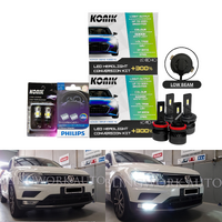 KONIK LED H7 H8 PW24W 6000K DRL Headlight Fog Light for 2017 Volkswagen Tiguan MK2