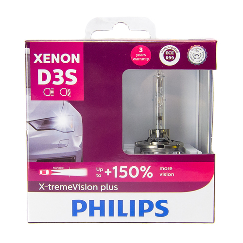 Philips D3S Xenon X-treme Vision GEN2 +150% Bulbs