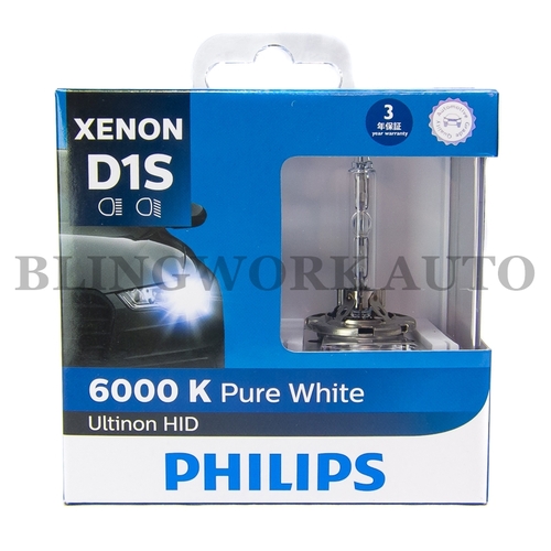 Philips D1S Ultinon 6000K Xenon HID Bulbs